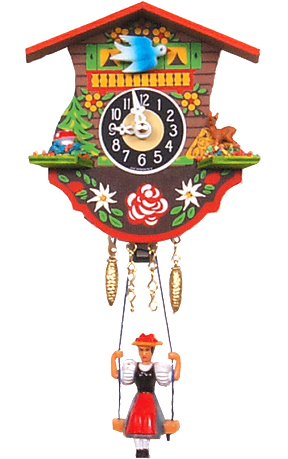 Alexander Taron Battery Operated Clock with Swinging Girl : Amazon